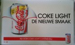 1990 recto-verso Coke Light -de nieuwe smaak - 99,5cm hoog (Small)